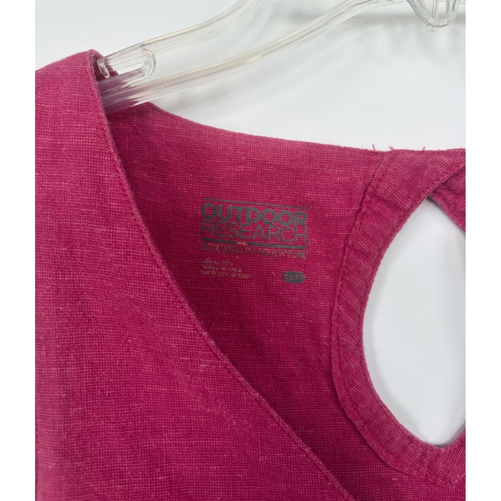 Outdoor Research Pink Hemp Organic Cotton Wrap Tank Top XS‎ Minimalist  Preppy - Picture 3 of 7